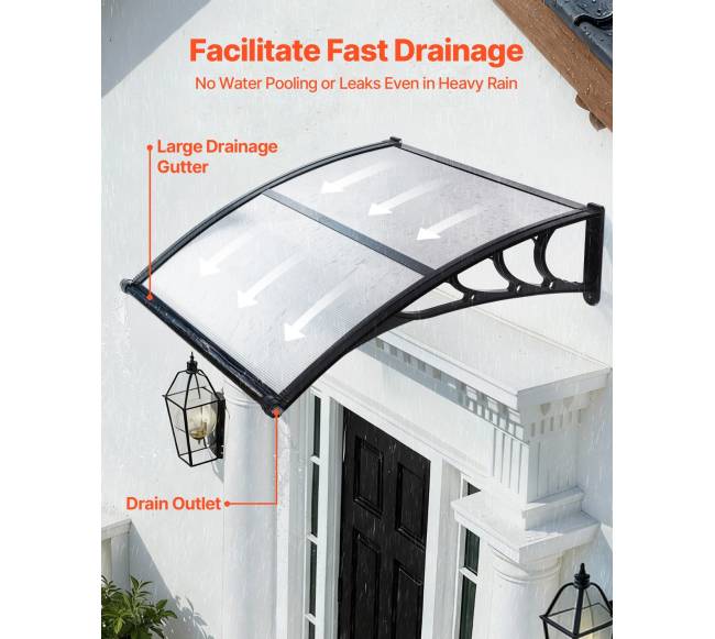 Prieangio durų stogelis 96x102 cm1