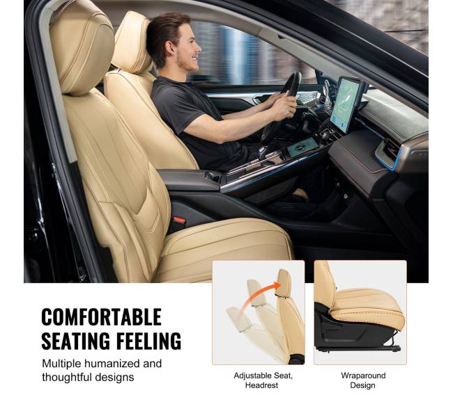 Universali automobilinė sėdynių uždangalų komplektas, 6 vnt.6