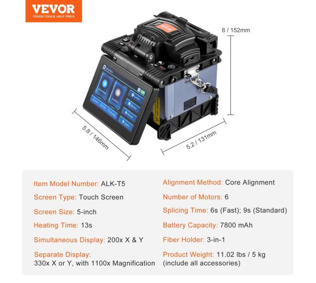 Pluošto sujungtuvas su 6 varikliais ir jutikliniu ekranu6