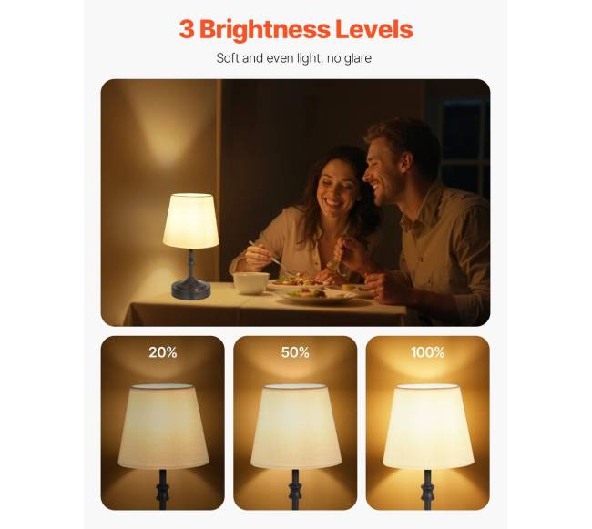 Belaidė stalinė lempa su įkraunama baterija1