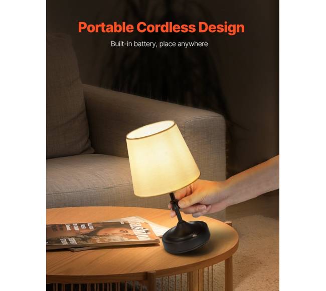 Belaidė stalinė lempa su įkraunama baterija2