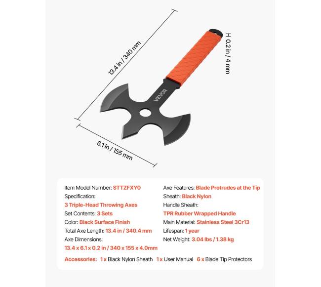 Mėtomosios kirvukės ir tomahawkų rinkinys6