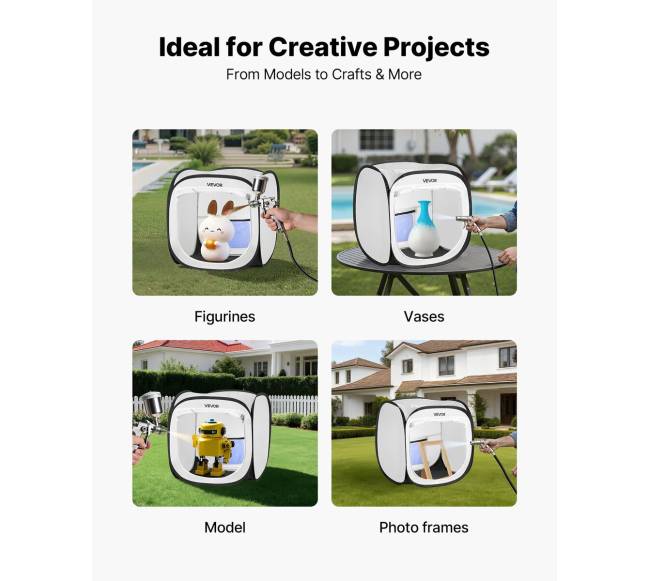 Nešiojama dažymo palapinė su tinkleliu5