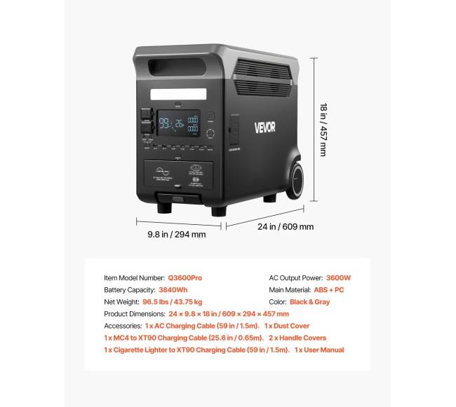 Nešiojama galios stotis su 10 jungčių6