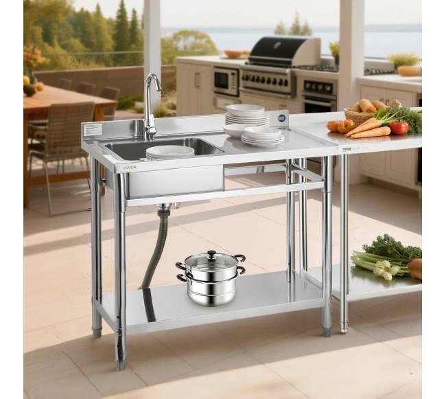 Nerūdijančiojo plieno virtuvės kriauklė 1000 mm7