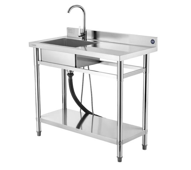 Nerūdijančiojo plieno virtuvės kriauklė 1000 mm9