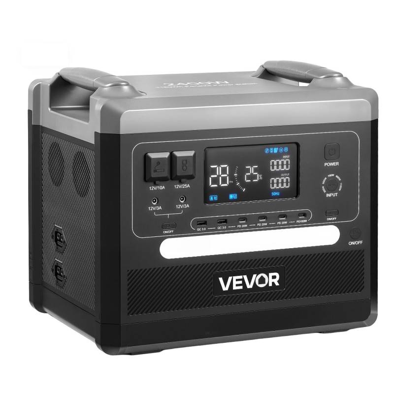 Nešiojama 2400W saulės generatoriaus stotis0