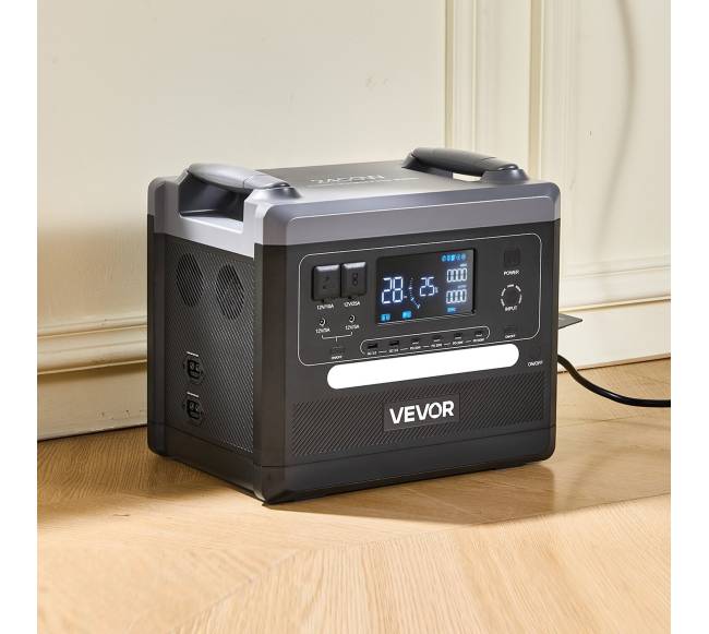 Nešiojama 2400W saulės generatoriaus stotis7