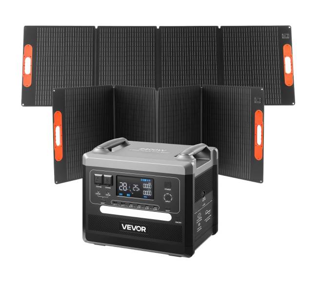 Nešiojama saulės jėgainė 2400W su 2160Wh baterija10