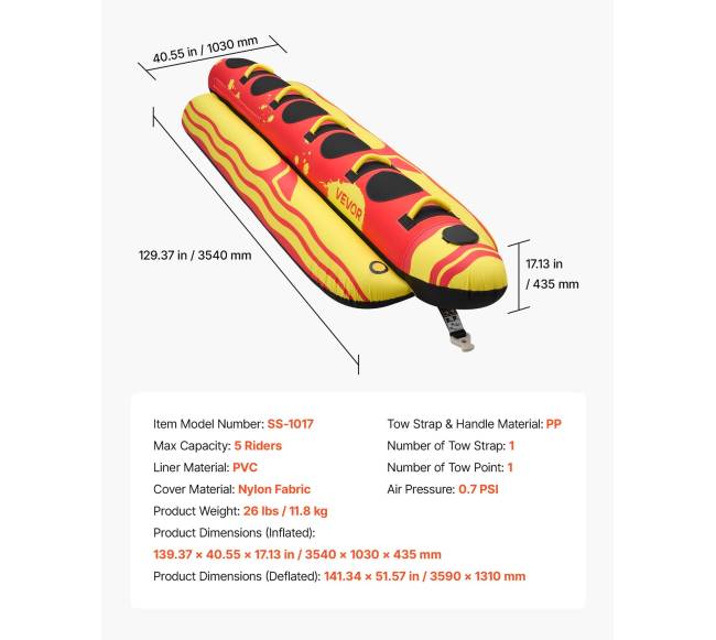 Pripučiamos valčių tempimo padangos 5 žmonėms6