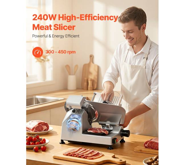 Elektrinis mėsos pjaustyklė 240W 250mm1
