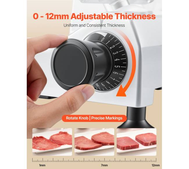 Elektrinis mėsos pjaustyklė 240W 250mm3