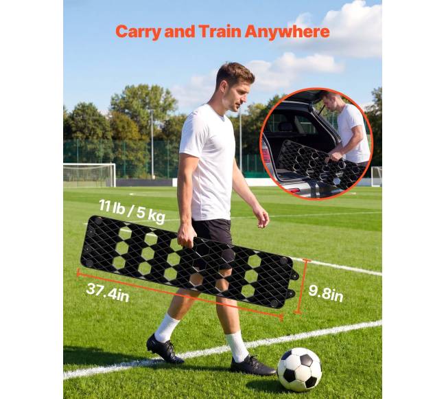 Futbolo atšokimo lenta, 950 x 250 mm5