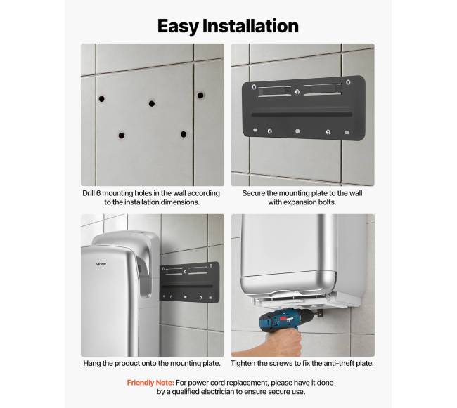 Vertikalus rankų džiovintuvas su HEPA filtru6