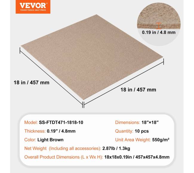 Lipnios kiliminės plytelės 46cm x 46cm6