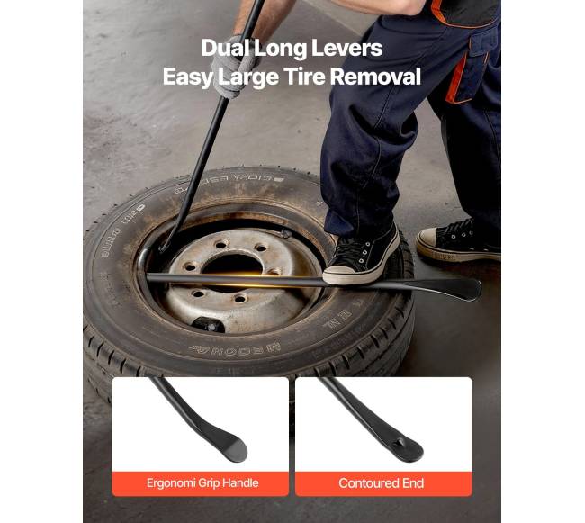 Padangų montavimo įrankiai, 2 vnt., 970 mm3