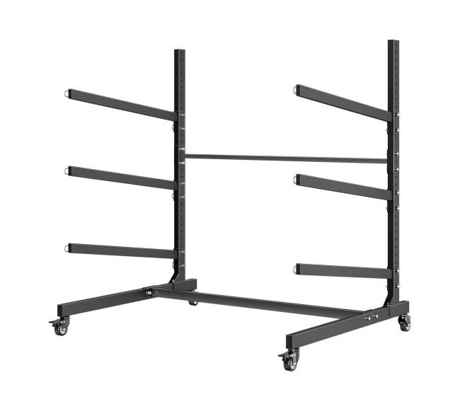 Trijų baidarių laikiklis su reguliuojamomis rankomis8