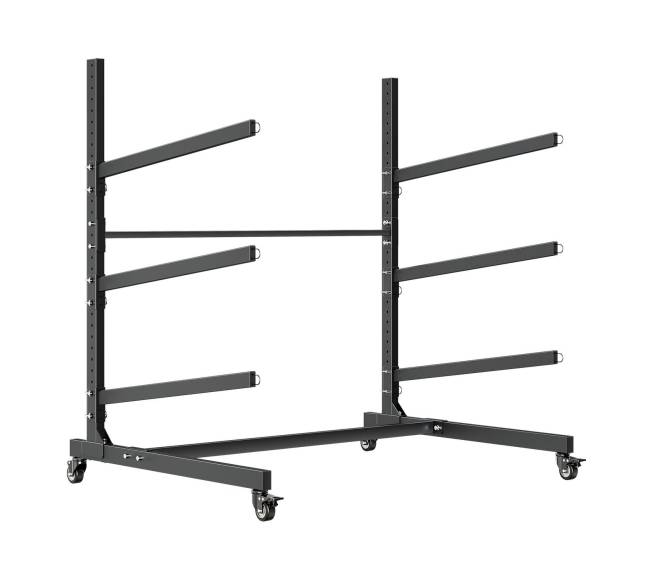 Trijų baidarių laikiklis su reguliuojamomis rankomis9