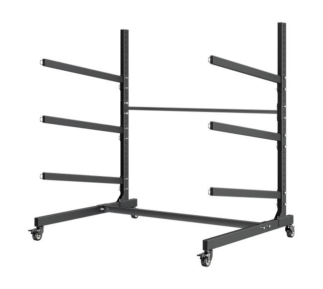 Trijų baidarių laikiklis su reguliuojamomis rankomis10