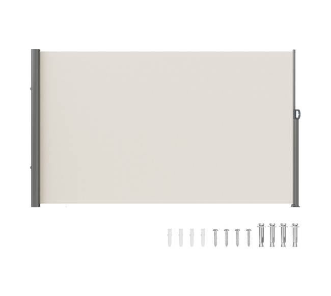 Ištraukiama šoninė markizė, 180x300 cm, smėlio spalvos0