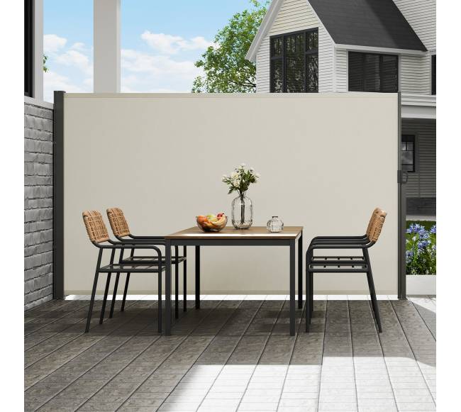 Ištraukiama šoninė markizė, 180x300 cm, smėlio spalvos7