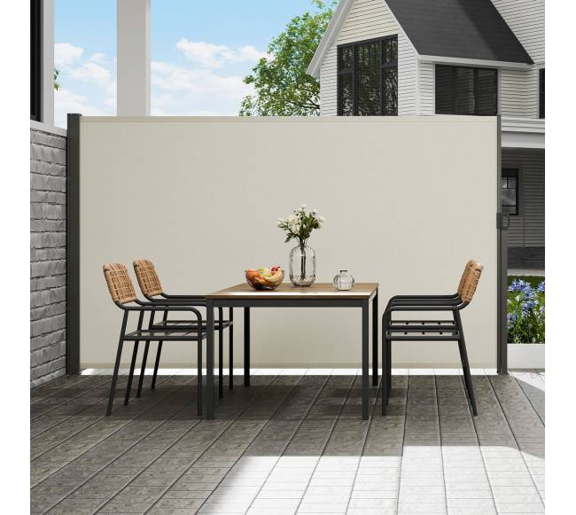 Ištraukiama šoninė markizė, 160x300 cm, smėlinė7