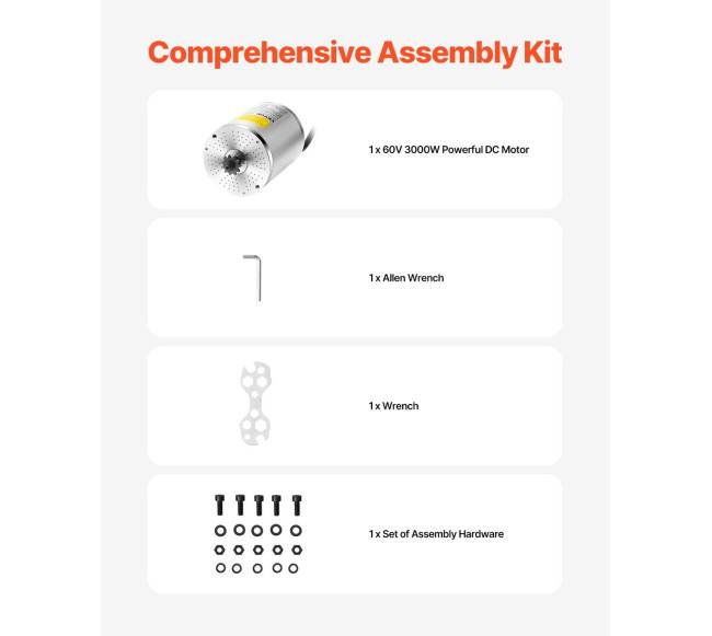 3000W elektrinis variklis dviračiams4