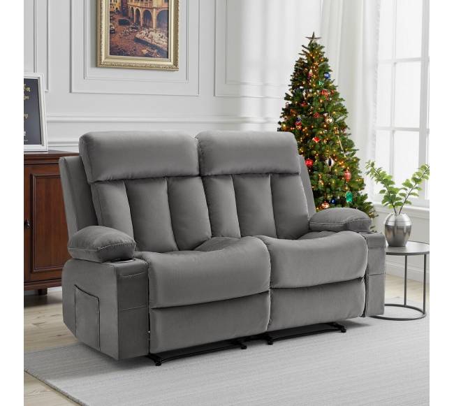 Elektrinė dvivietė sofa su masažu ir USB7