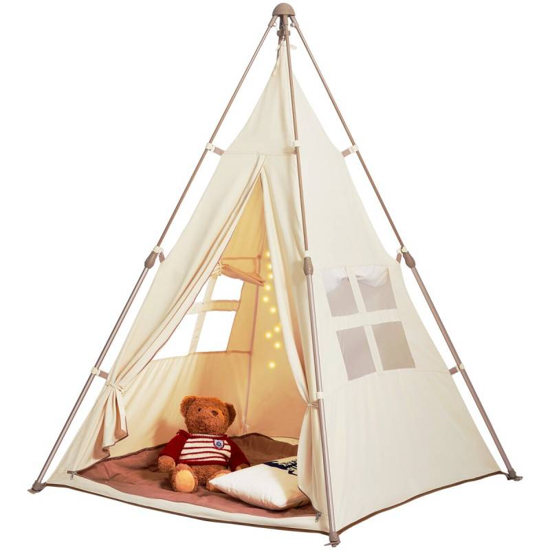 Vaikiška palapinė teepee su kilimu0