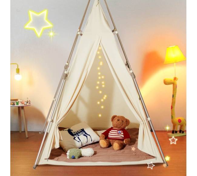 Vaikiška palapinė teepee su kilimu7