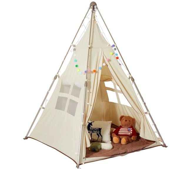 Vaikiška palapinė teepee su kilimu9