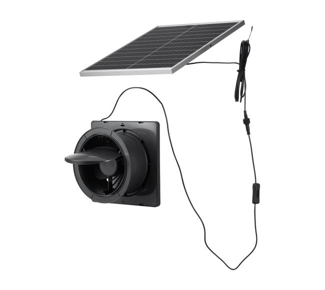 Saulės energijos ventiliatorius, 25W panelė, 220 CFM srautas0