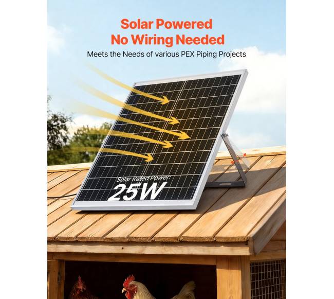 Saulės energijos ventiliatorius, 25W panelė, 220 CFM srautas1