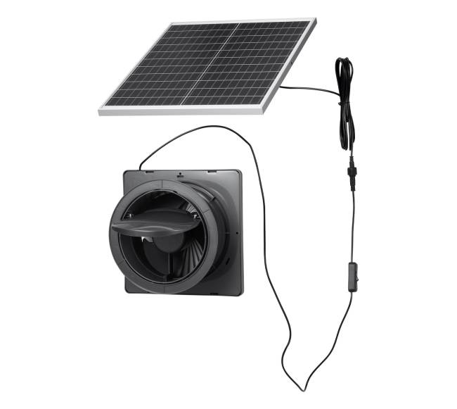 Saulės energijos ventiliatorius, 25W panelė, 220 CFM srautas9
