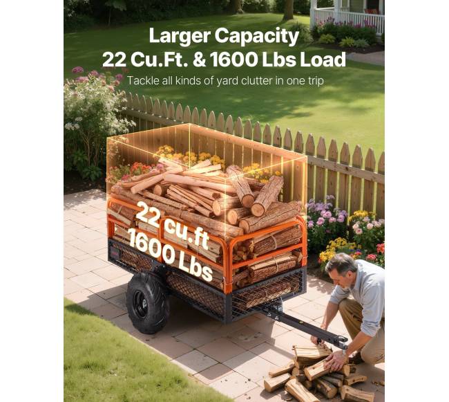 Puspriekabė su loveliu 725 kg 22 kv. ft. vilkti3