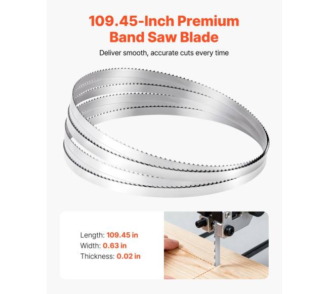 Juostinis pjūklas 2780 mm ilgio, 4 TPI2