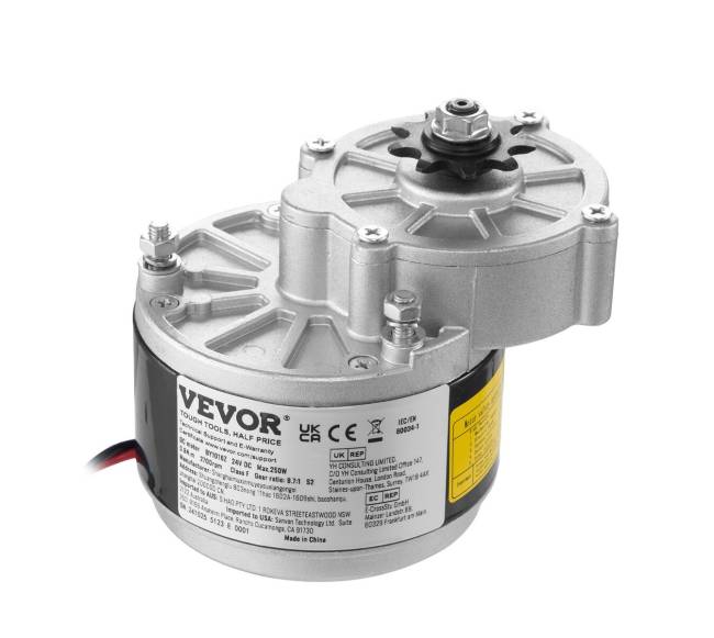 250W elektrinis nuolatinės srovės variklis 24V 2700rpm8