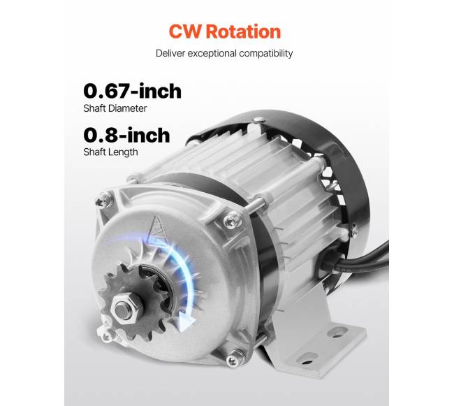 500W elektrinis bešepetėlinis DC variklio rinkinys2