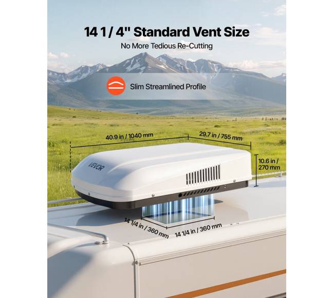 RV oro kondicionierius, 3000W, 220V be ortakių4