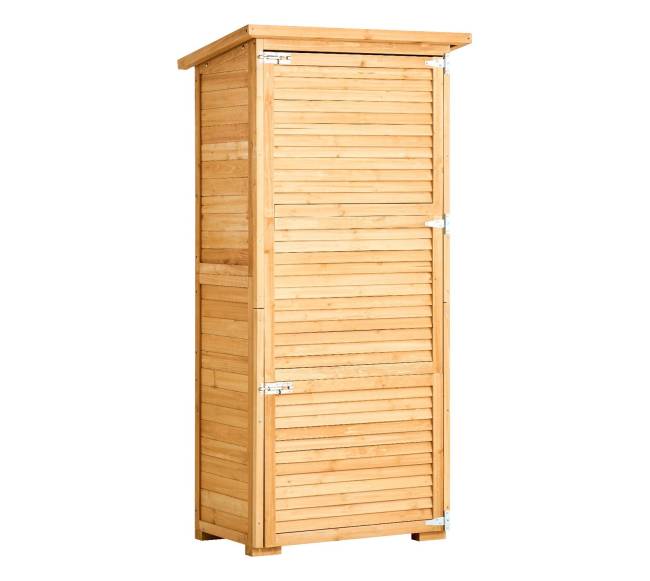 Lauko medinė sandėliavimo spintelė įrankiams8