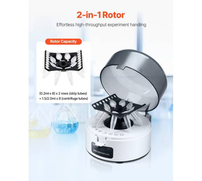 Mini centrifuga 0.21.52 ml, 7000 aps.min.1