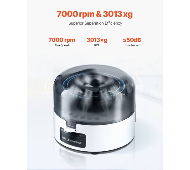 Mini centrifuga 0.21.52 ml, 7000 aps.min.2