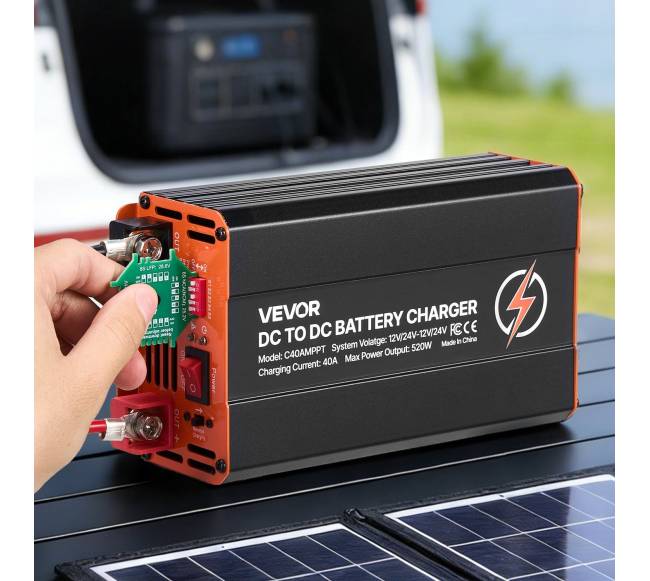 DC į DC įkroviklis su MPPT, 520W, 40A7