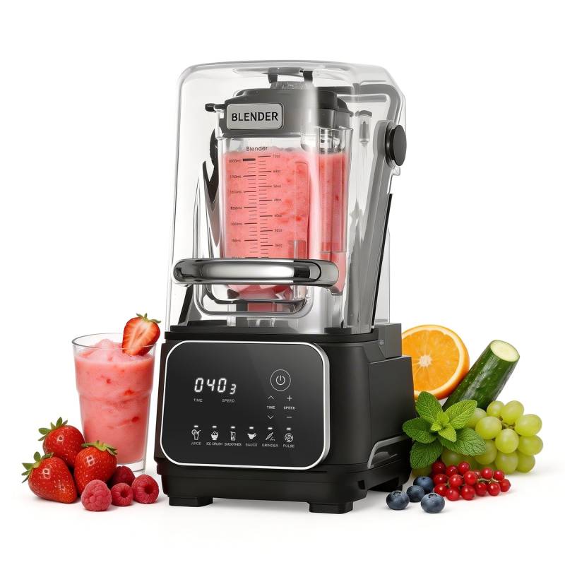 Virtuvinis blenderis su ekranu 2L, 2200W, juodas0