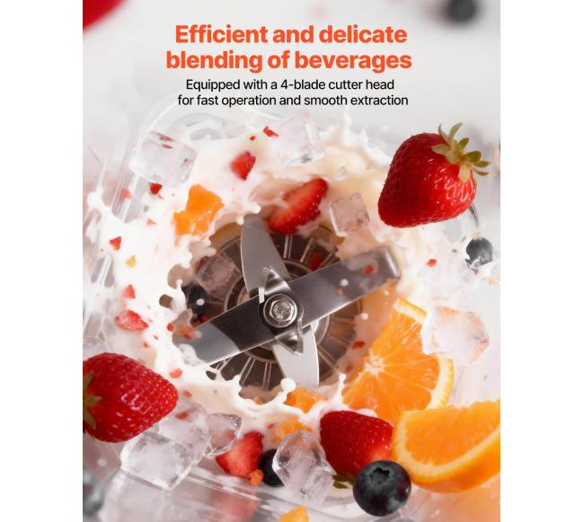 Virtuvinis blenderis su ekranu 2L, 2200W, juodas3