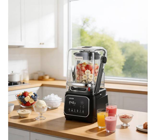 Virtuvinis blenderis su ekranu 2L, 2200W, juodas7