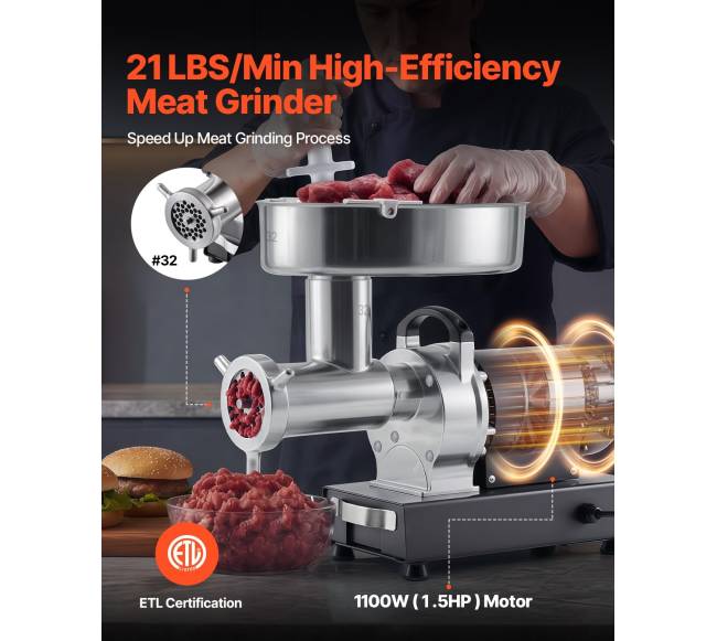 Komercinė mėsmalė, 9,5 kgmin, 32 el. mėsmalė1