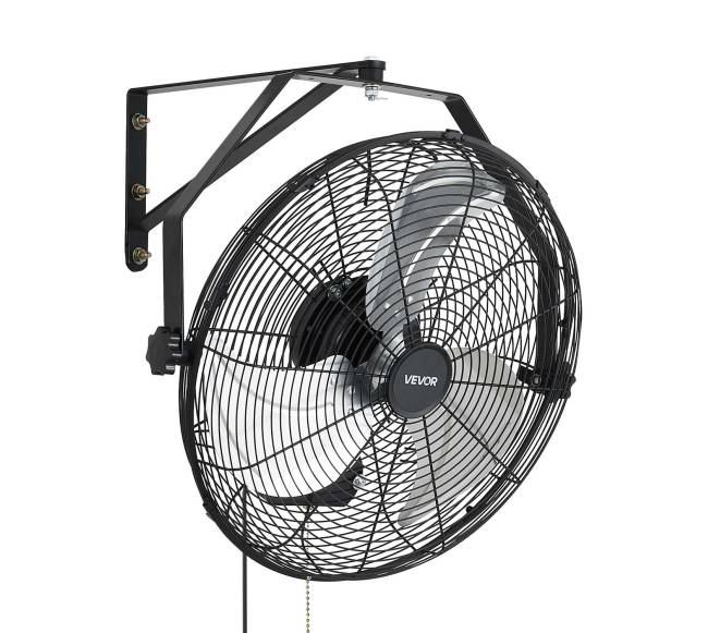 Sieninis ventiliatorius 450 mm su IP44 apsauga8