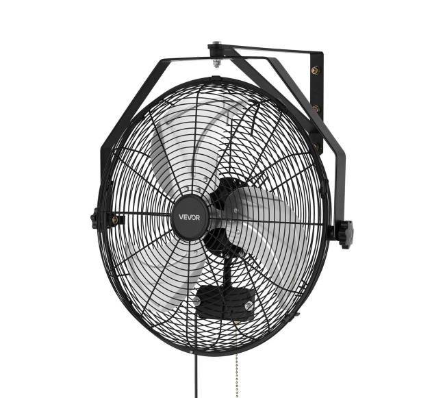 Sieninis ventiliatorius 450 mm su IP44 apsauga9