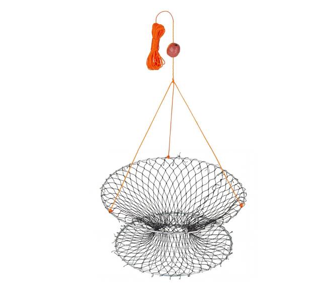 Dviejų žiedų krabų gaudyklė, 60 cm viršus, 50 cm apačia8